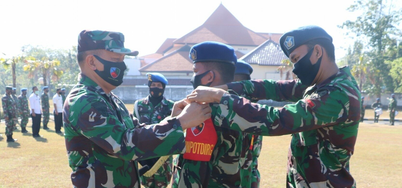 Tingkatkan Keamanan Di Jawa Timur, Lanud Muljono Lantik Tiga Babinpotdirga