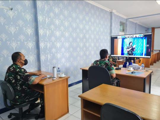 Danlanud Muljono Ikuti Vicon Koordinasi GPDRR, G20, Kejuaran Terjun Internasional dan GP Mandalika
