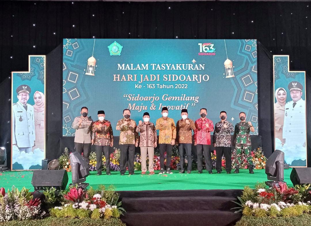 Danlanud Muljono Ikuti Tasyakuran HUT Sidoarjo ke 163