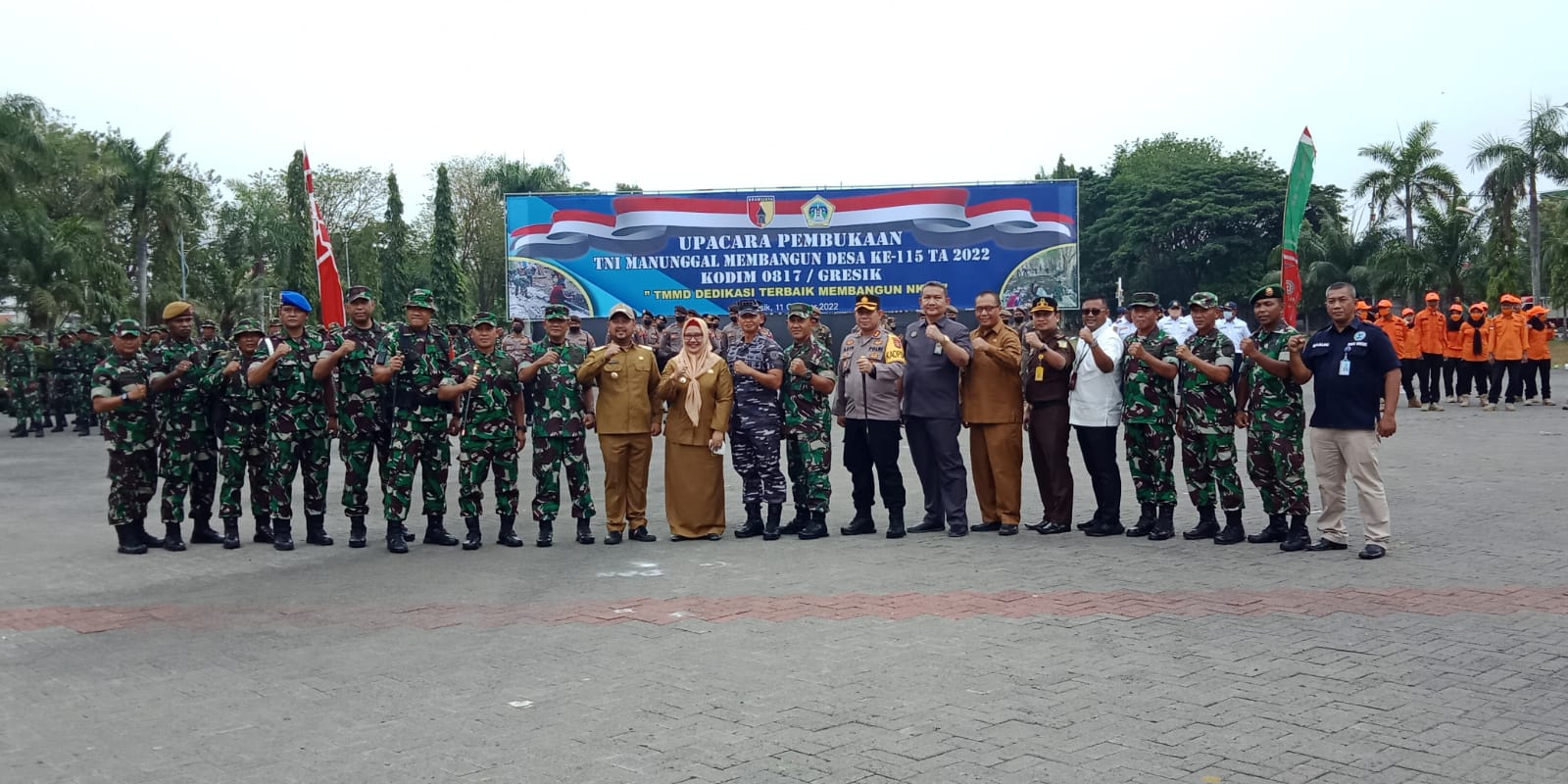 Lanud Muljono Berpartisipasi dalam Upacara Pembukaan TMMD