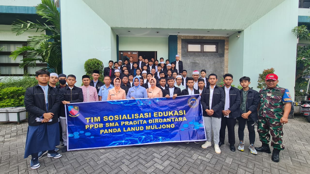 Lanud Muljono Melaksanakan Sosialisasi SMA Pradita Dirgantara Di SMP Luqman Al Hakim