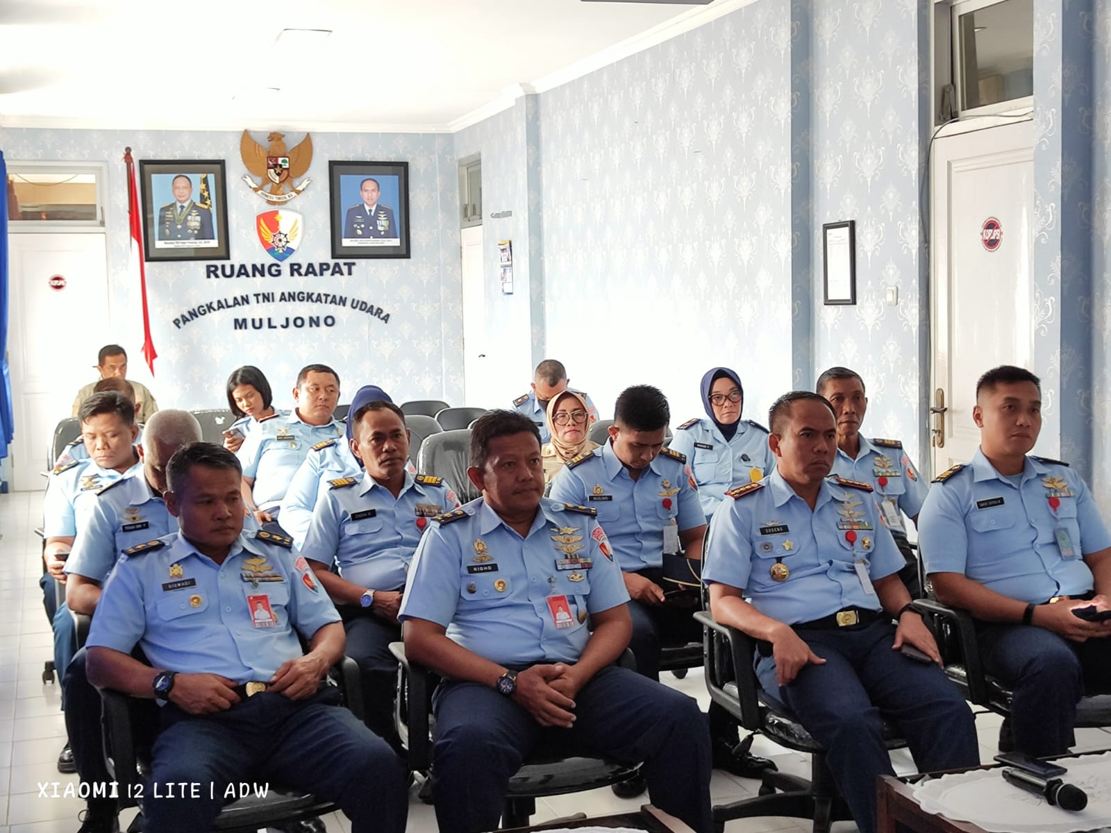 Segenap Staf Lanud Muljono Surabaya Ikuti Webinar Kesehatan