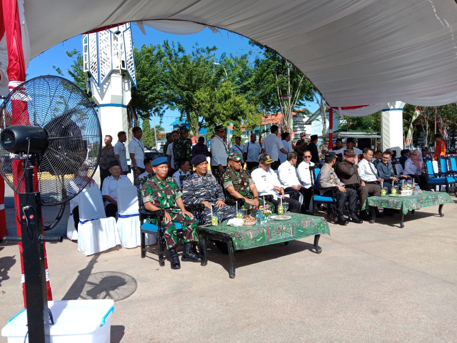 Kasitahwil Potdirga Lanud Muljono Hadiri Upacara Pembukaan TMMD Ke-117