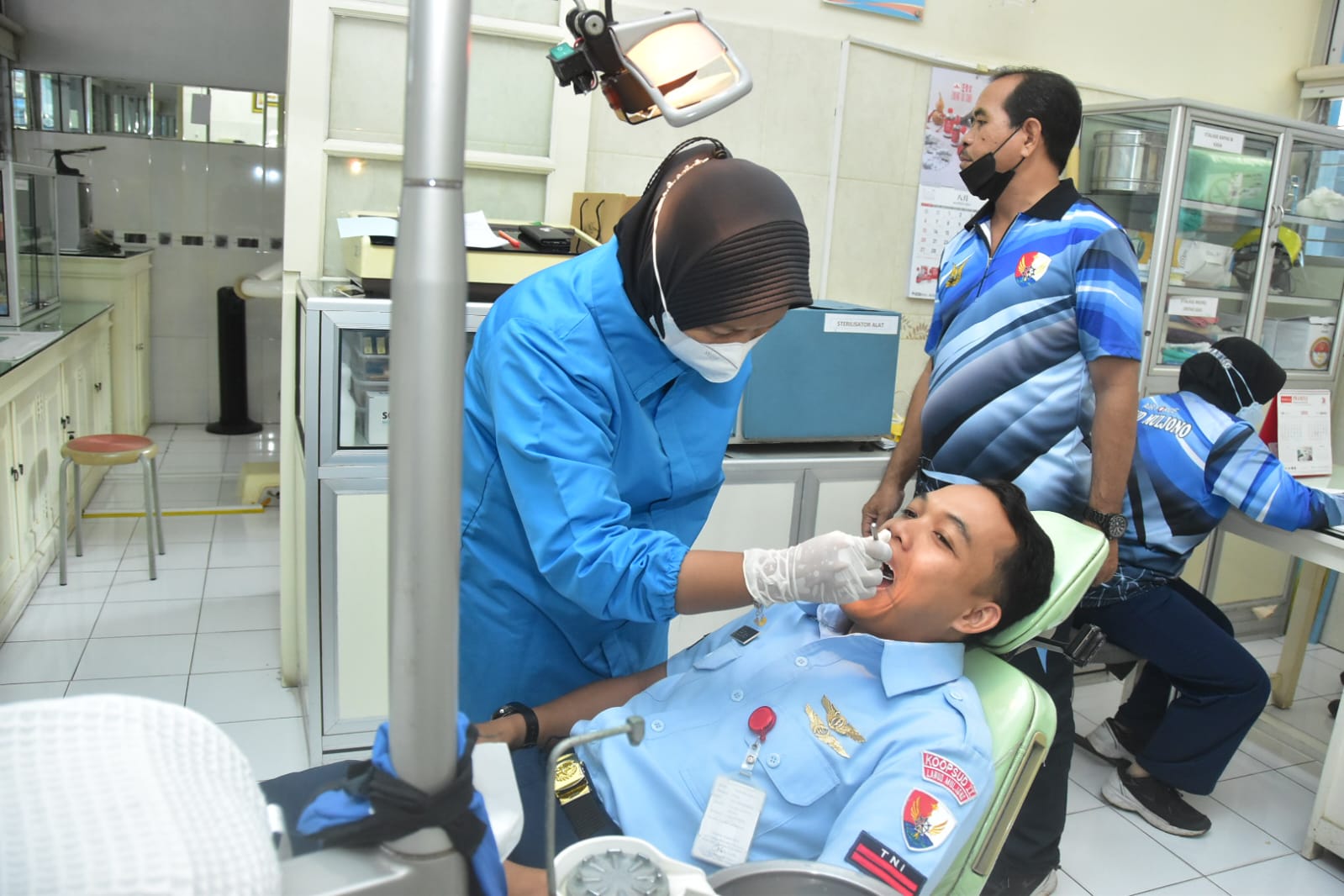 Pemeriksaan Kesehatan Staf Lanud Muljono Surabaya