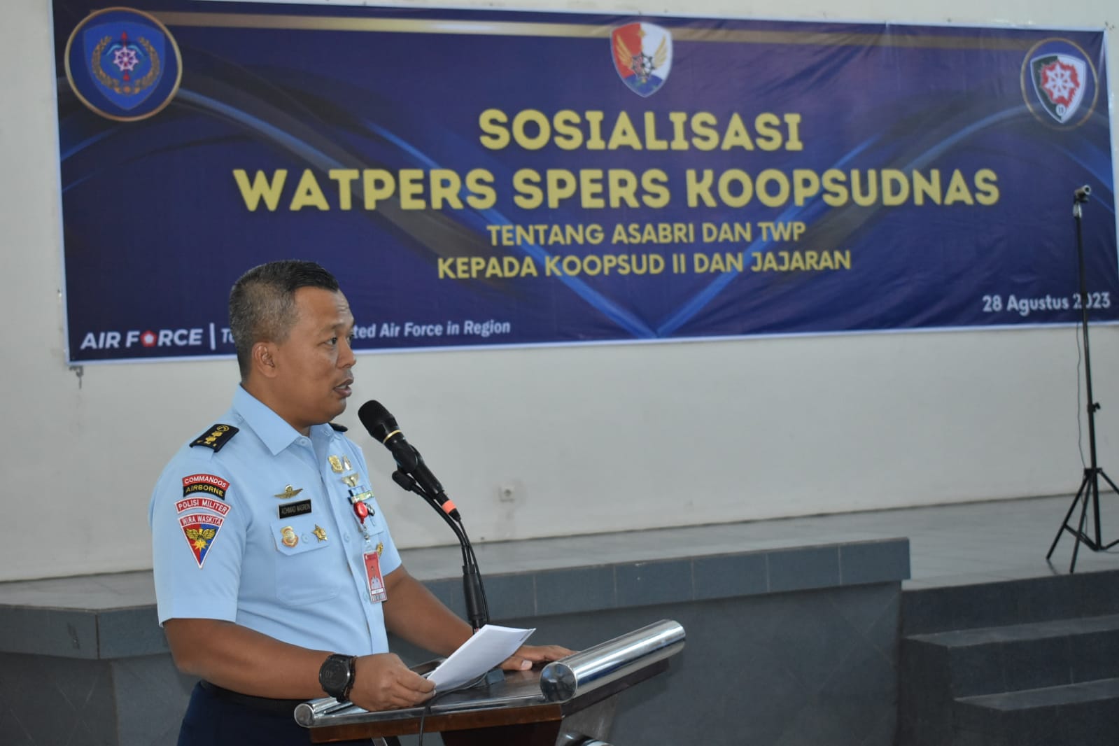 Sosialisasi Asabri Dan TWP Koopsudnas di Lanud Muljono