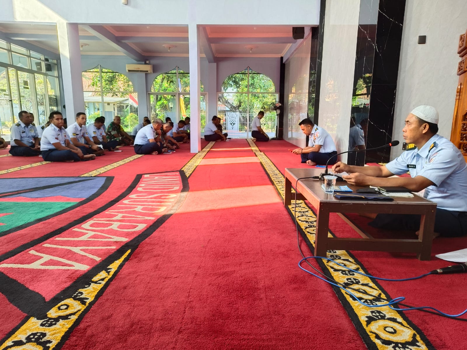 Umat Muslim Lanud Muljono Surabaya Gelar Sholat Dhuha dan Yasinan bersama
