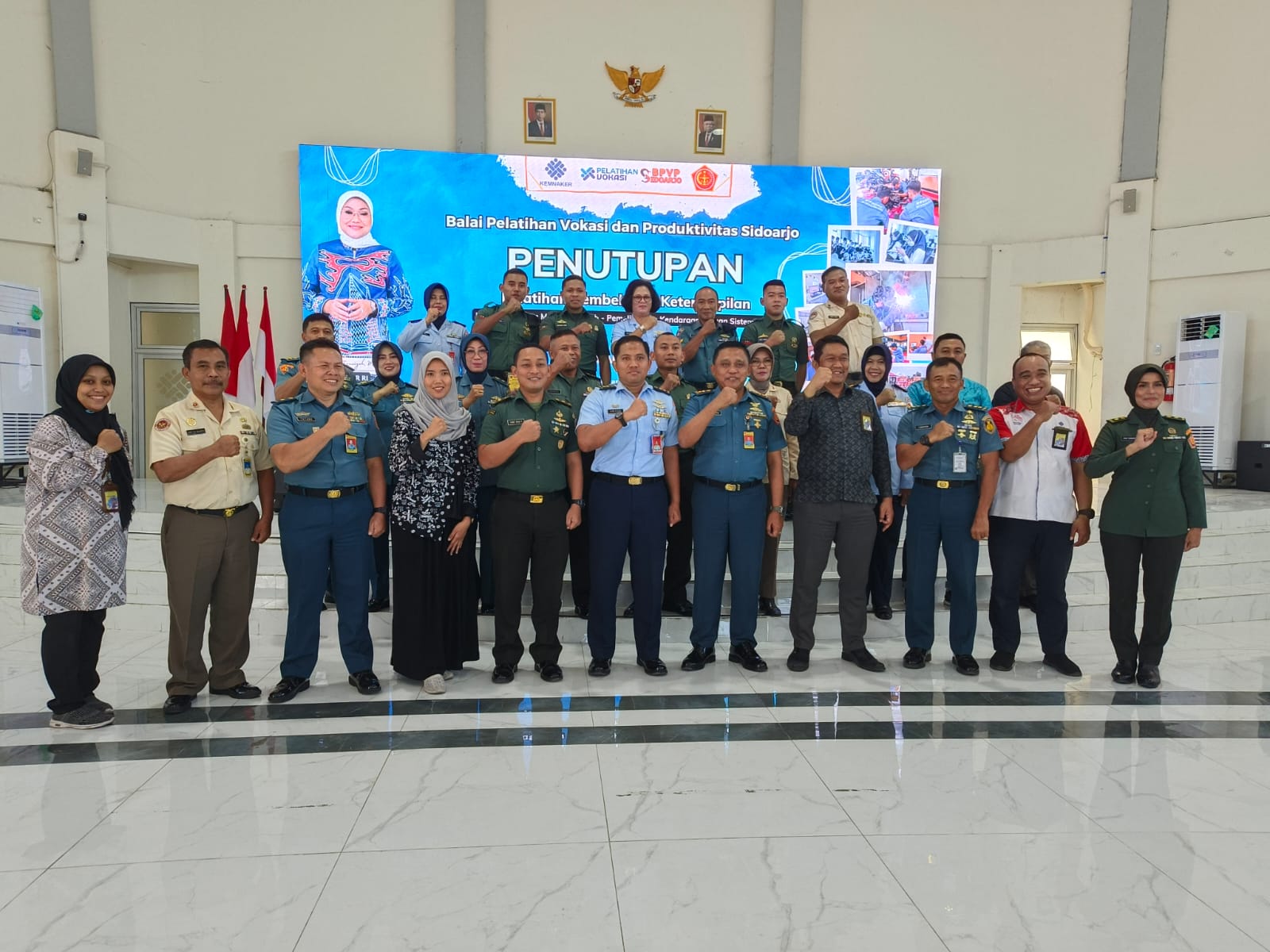 Bekal Masa Purna Prajurit, Kadispers Lanud Muljono Surabaya Hadiri Penutupan Bektram