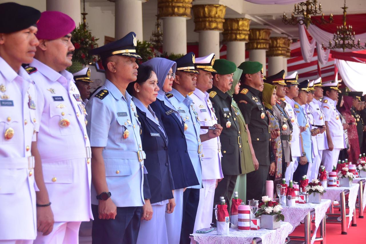 Danlanud Muljono Hadiri Upacara Hari Jadi Ke-78 Jatim.