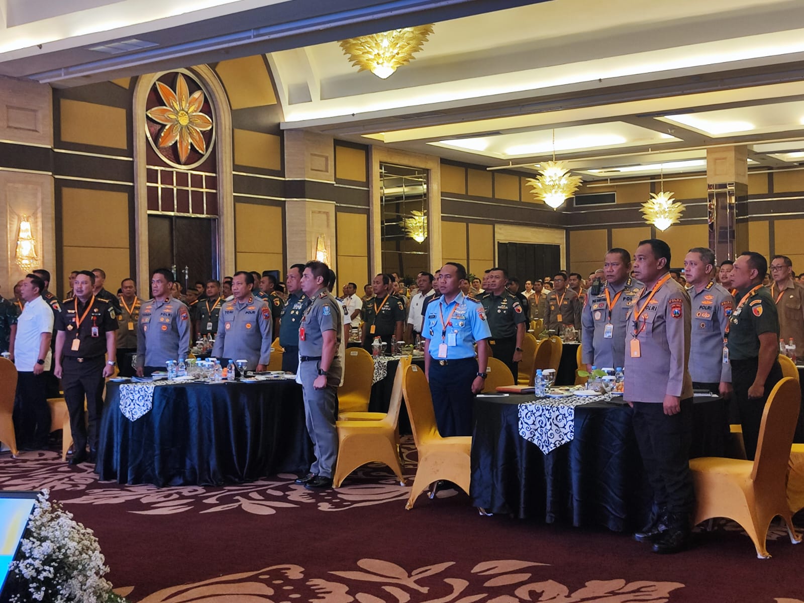 Danlanud Muljono Hadiri Rapat Koordinasi Operasi Kepolisian Terpusat Mantap Brata Semeru 2023-2024