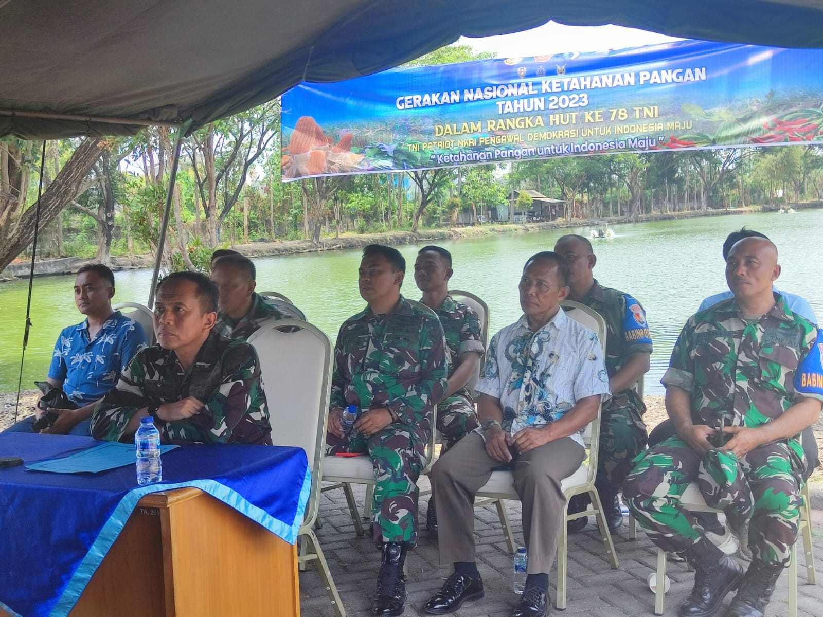 Danlanud Muljono Ikuti Giat Vicon Gerakan Nasional Ketahanan Pangan