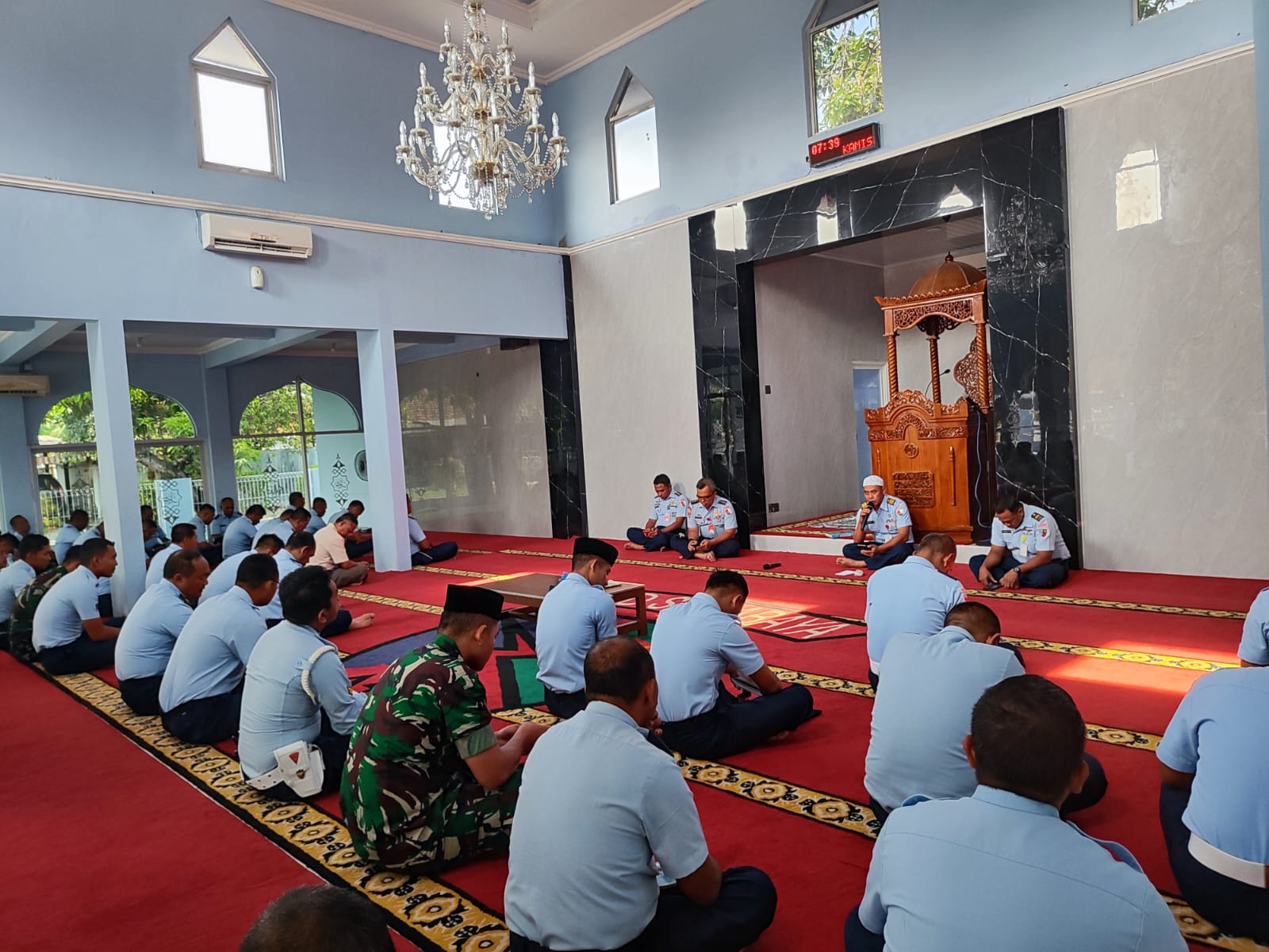 Lanud Muljono Laksanakan Shalat Dhuha dan Yasinan Bersama