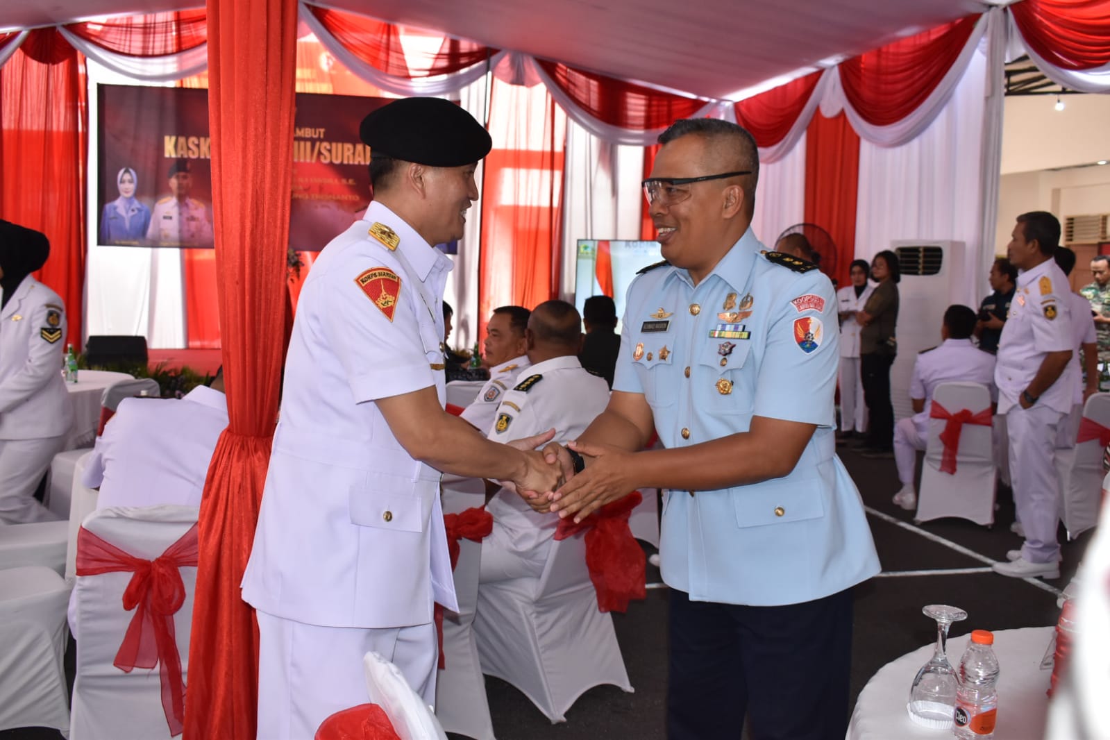 Kadisops Lanud Muljono Mengikuti Lepas Sambut Kaskogartap III Surabaya