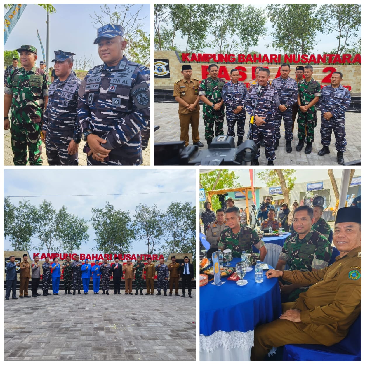 Kadispers Lanud Muljono Hadiri Acara Peresmian Kampung Bahari