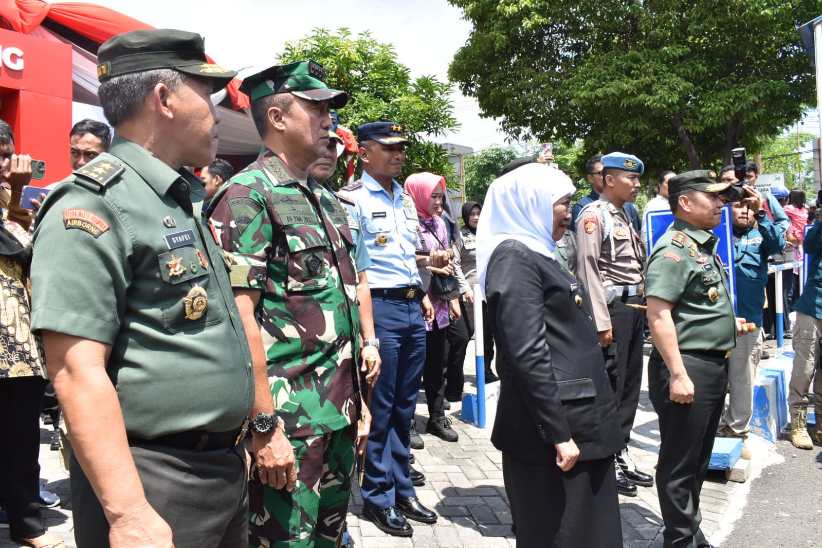 Danlanud Muljono Dampingi Pangkoopsud II Hadiri Deklarasi Pemilu Damai