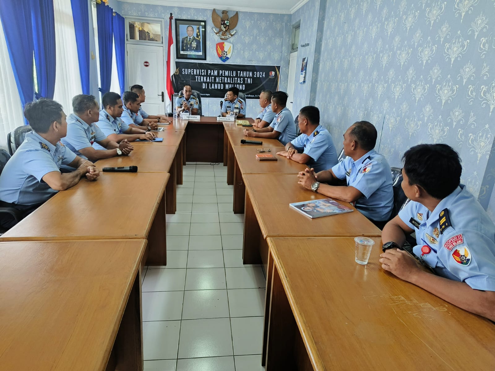 “Supervisi Pengamanan Pemilu Tahun 2024 terkait Netralitas TNI di Lanud Muljono”