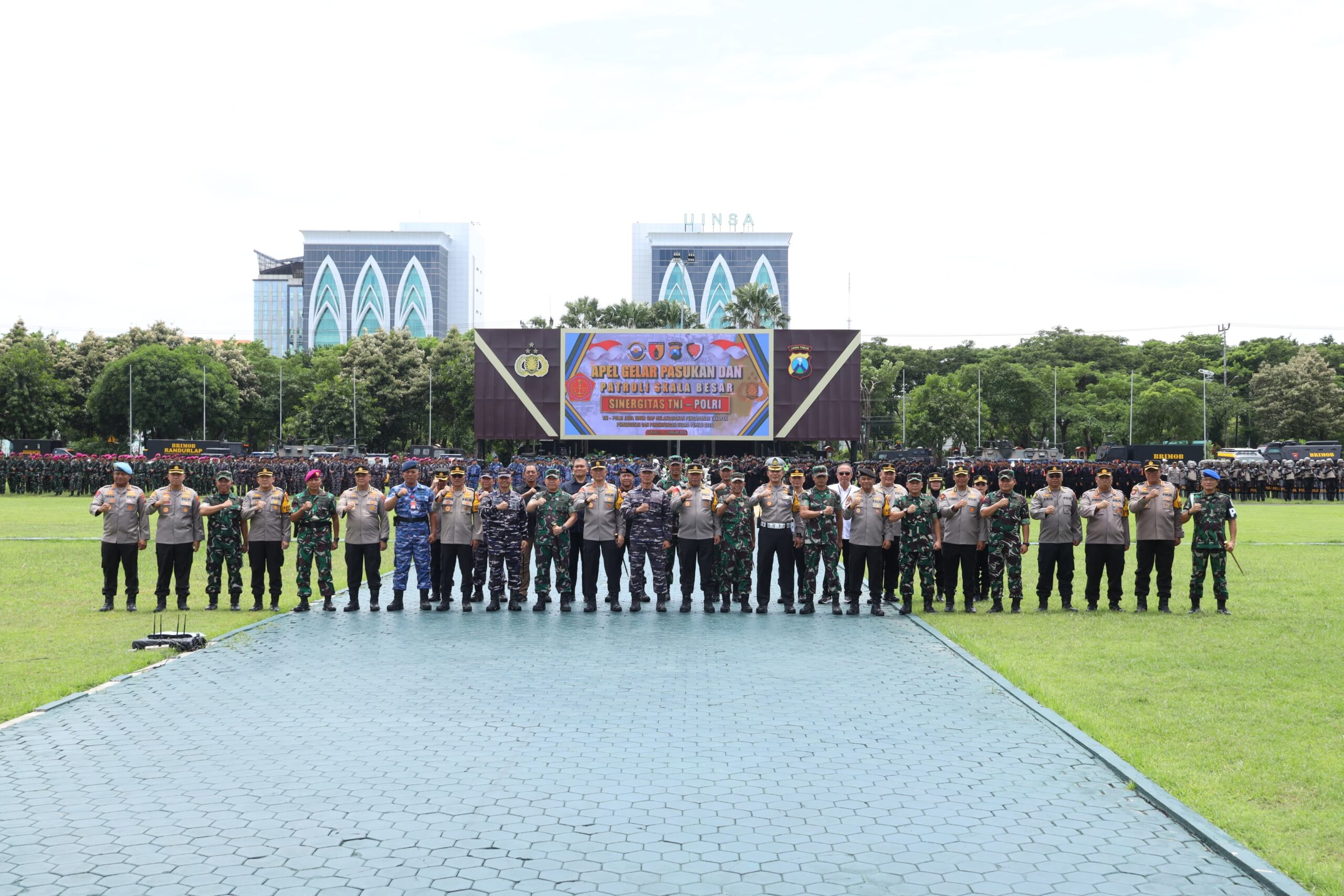 Kadisops Lanud Muljono Hadiri Apel Gelar Pasukan Dan Patroli Skala Besar Bulan Bakti TNI Polri Tahun 2024