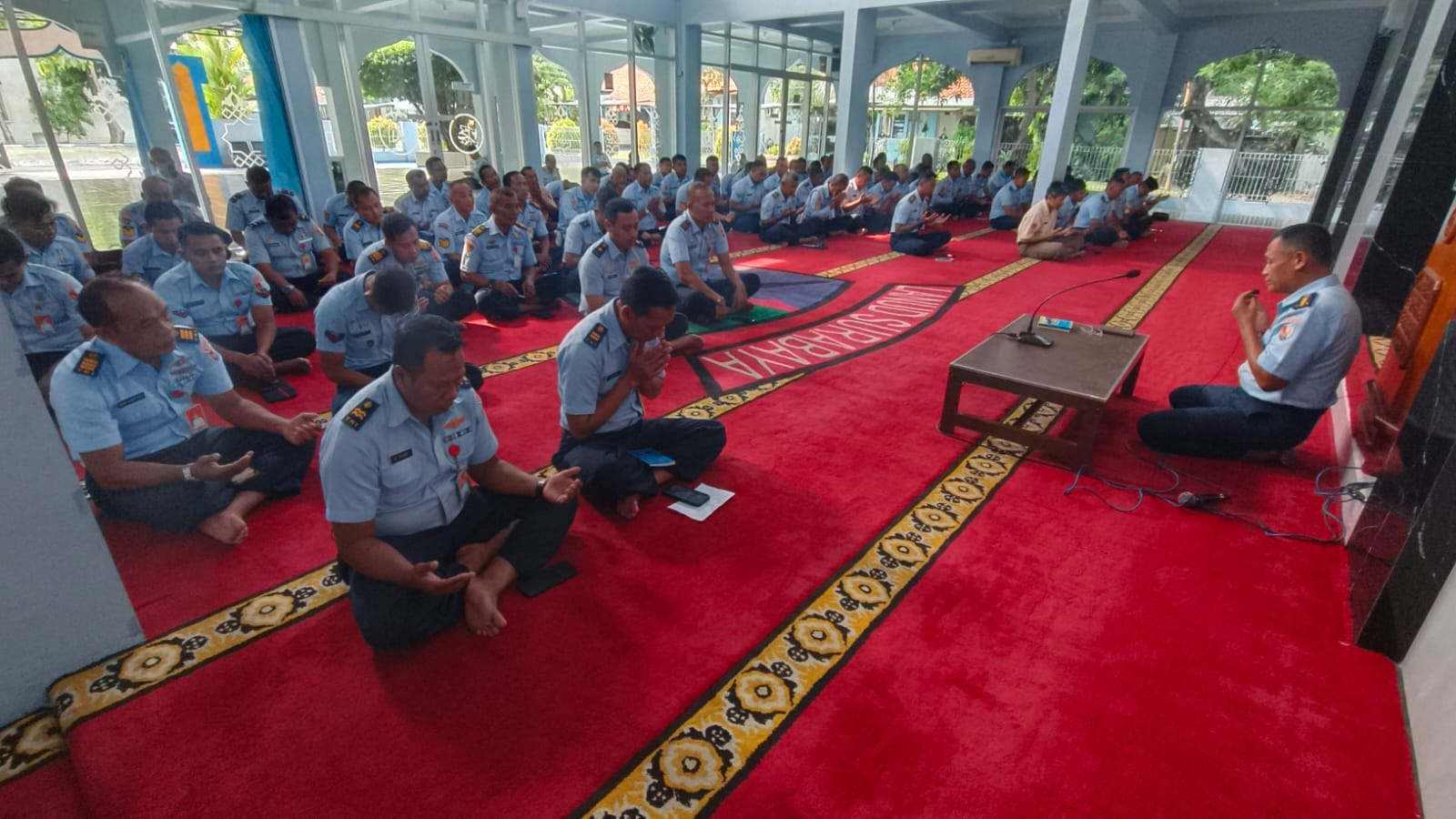 Tingkatkan Kualitas Keimanan, Personel Lanud Muljono Laksanakan Kegiatan Agama