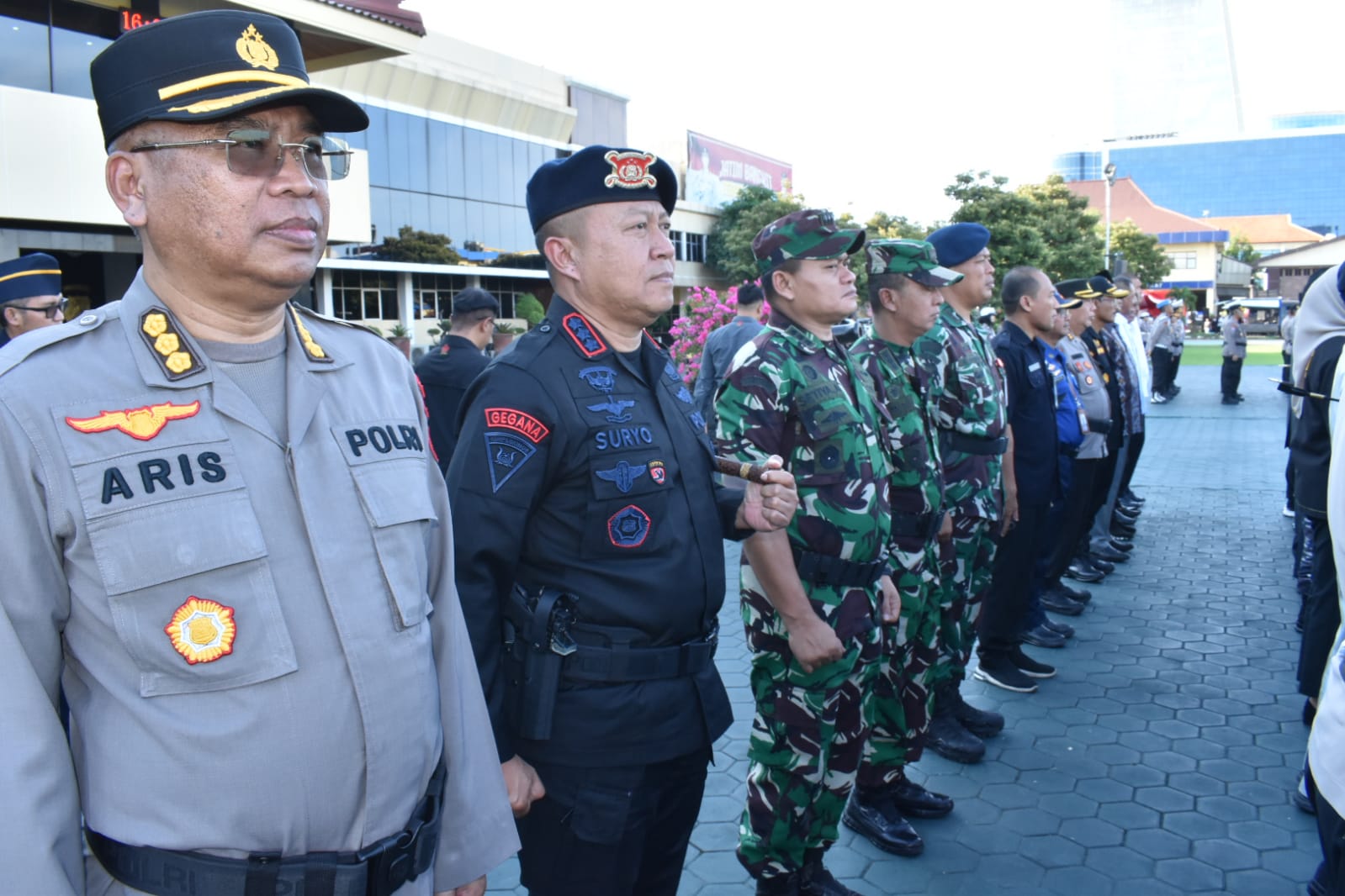 Amankan Mudik Lebaran 2024, Lanud Muljono Ikuti Apel Gelar Pasukan Operasi Kepolisian Ketupat Semeru